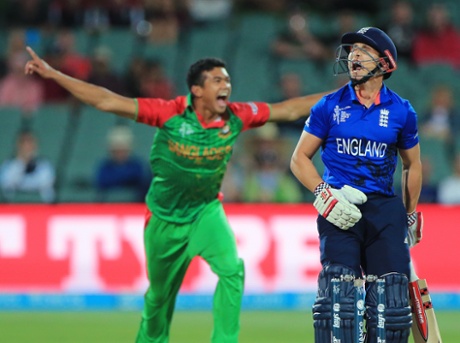 James Taylor reacts after he was dismissed by Bangladesh bowler Taskin Ahmed.