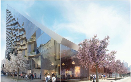 A rendering of Bjarke Ingels' West 57 building in New York.