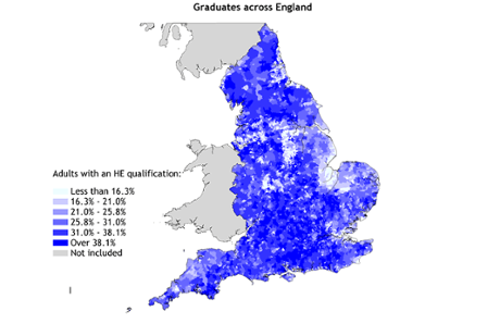 Graduates across England