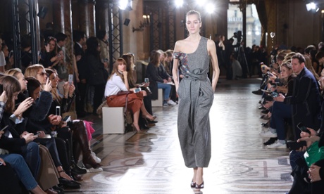 Ankle-length knits kept one-shoulder bare to reveal a touch of sensuality.