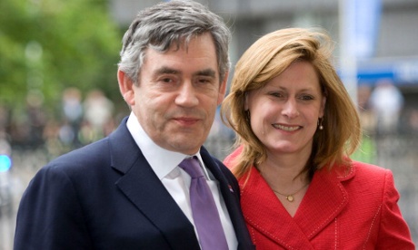 Gordon Brown in a purple tie