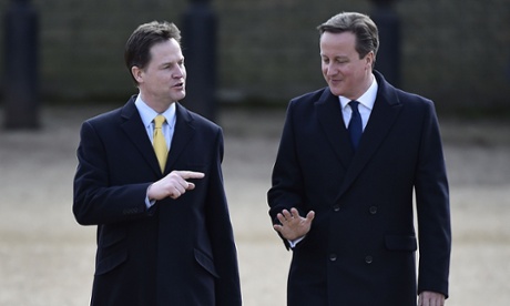 Nick Clegg said of David Cameron's party: 'They cannot have their cake and eat it.’