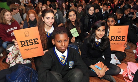 The London launch of the campaign to get all children into school