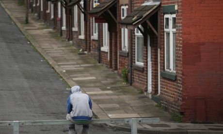 Street scene in Rotherham, England.