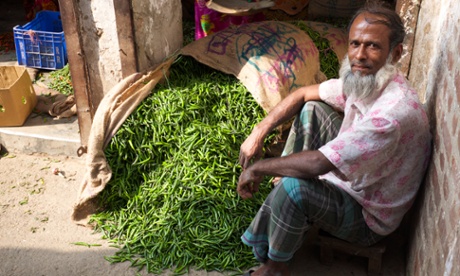 A chilli seller in Old Dhaka.