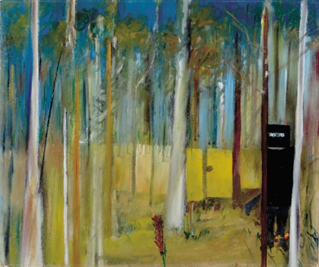 Ned Kelly in the Bush (1945) by Sidney Nolan.