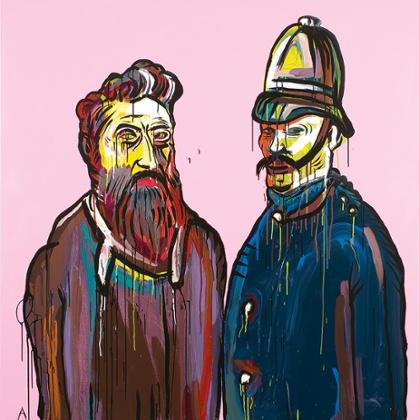 Adam Cullen painting of Ned Kelly