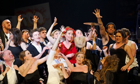 Emma Thompson (Mrs Lovett), centre, in Sweeney Todd.