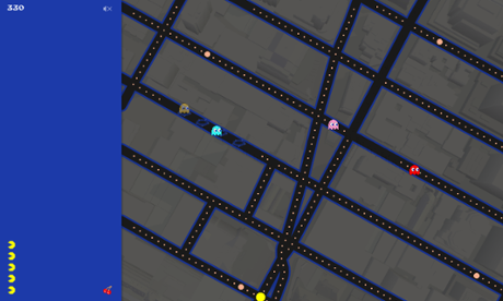 Google Pac-Man Times Square