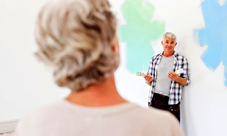 Older couple redorating