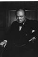 Yousuf Karsh's glowering photograph of Winston Churchill.