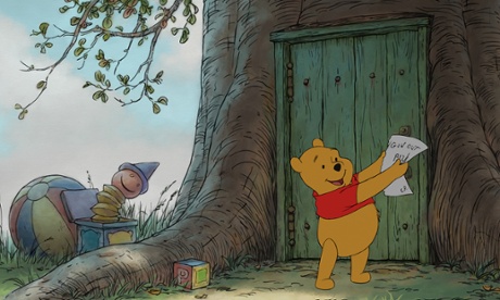 New writing ... a still from the animated film of Winnie-the-Pooh.