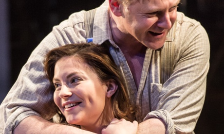 Jonathan Guy Lewis as Eddie Carbone and Daisy Boulton as his niece Catherine in Touring Consortium's A View from the Bridge.