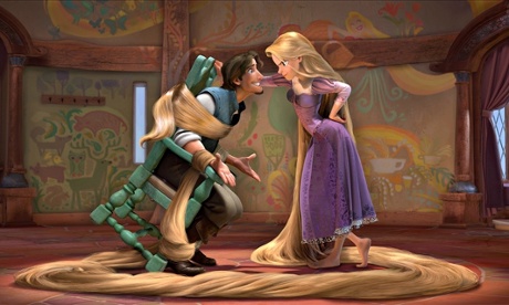 Flynn Rider and Rapunzel in Disney's Tangled (2010).