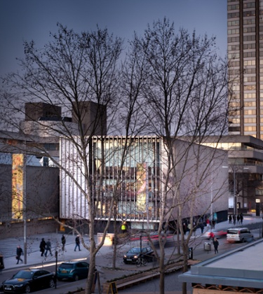 The new Max Rayne centre, housing design studios and set-building workshops, is Haworth Tompkins’s most conspicuous addition to the National and ‘intelligently like and not like the original building’