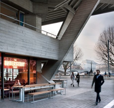 New bar and landscaping on the north-east corner.