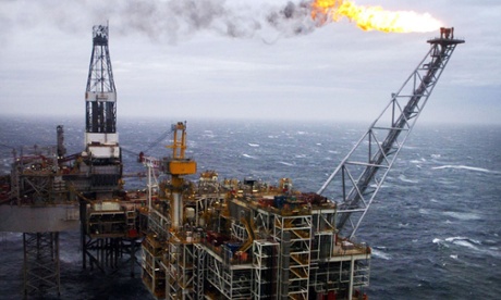 North Sea oil production has dragged down industrial data.