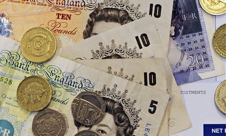 Coins, notes and an income statement