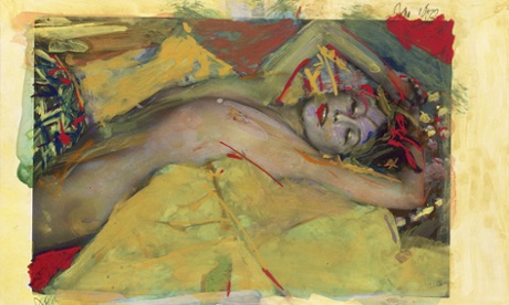 'Shades of Klimt' … one of Saul Leiter's Painted Nudes. Pictures: Saul Leiter