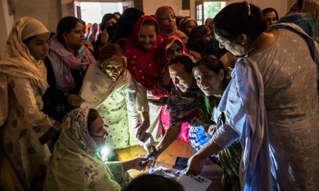 polling day in Lahore in 2013.