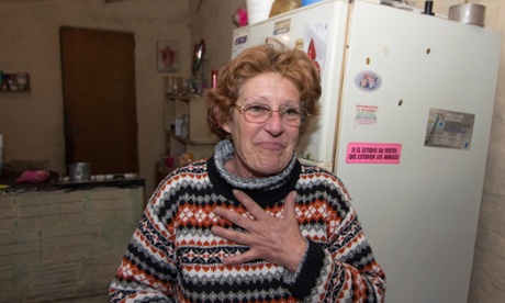 Elba Gonzalez is overcome with emotion when she discovers that Habitat for Humanity Ireland are going to help build a house for her daughter and granddaughter