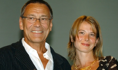 Konchalovsky and his wife, Yulia Vysotskaya, at the Venice film festival in 2002.