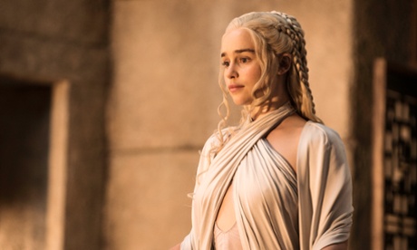 Emilia Clarke as Daenerys Targaryen in Game of Thrones.