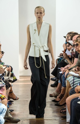 Navy and cream perfection at J.W. Anderson's SS15 show