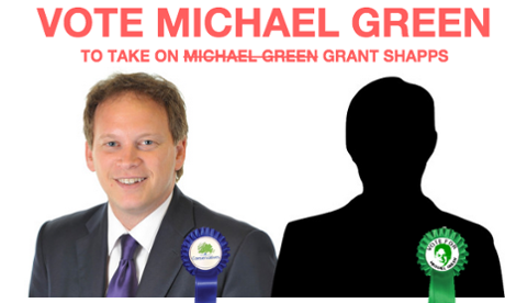 An image from the campaign website of Michael Green, who is standing against Grant Shapps.