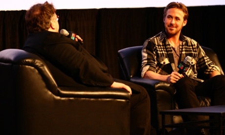 AUSTIN, TX - MARCH 13:  Filmmaker Guillermo del Toro (L) and actor Ryan Gosling speak onstage during 'A Conversation with Ryan Gosling' during the 2015 SXSW Music, Film + Interactive Festival at Austin Convention Center on March 13, 2015 in Austin, Texas.  (Photo by Hutton Supancic/Getty Images for SXSW)South by SouthwestFashionMusictopicstopixbestoftoppicstoppix