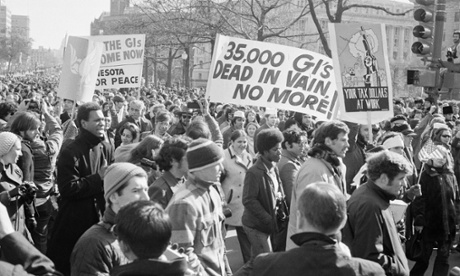 Protesters against the Vietnam war marching in Washington DC in November 1969.