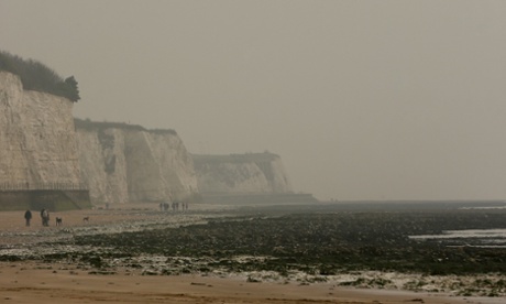 Smog smothers Ramsgate beach in the early hours of last Friday morning.