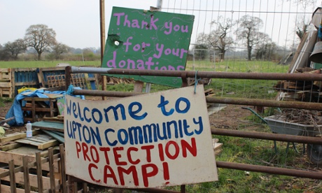 The Upton Community Protection Camp, which celebrates its first anniversary on Saturday