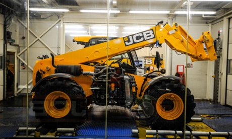 A JCB on the production line.