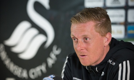 Mandatory Credit: Photo by Huw Evans/REX Shutterstock (4627255f) Swansea City's manager Garry Monk during the press conference ahead of the Barclays Premier League match against Everton Swansea City Press Conference, Britain - 9 Apr 2015 SWANSEACITYPRESSCONFERENCEBRITAIN9APR2015CITY'SMANAGERGARRYMONKDURINGAHEADBARCLAYSPREMIERLEAGUEMATCHAGAINSTEVERTONFOOTBALLSOCCERFOOTBALLERPLAYERSportFootball PlayerSportspersonPersonality28288157
