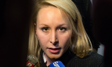 Marion Maréchal-Le Pen, of the far-right Front National, speaks to journalists in Vaucluse in March.