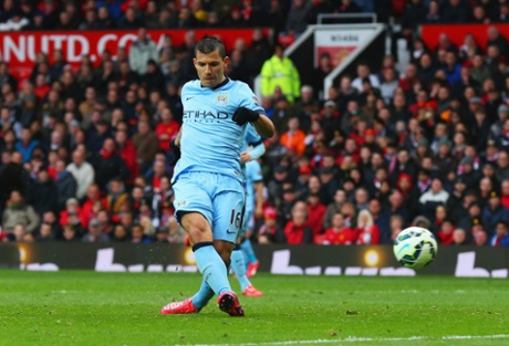 Sergio Aguero scores his second.