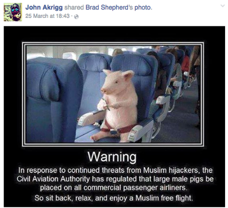 Facebook screen shot