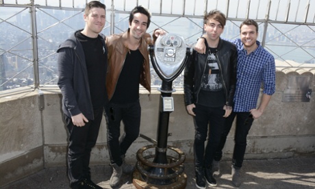  Zack Merrick, Jack Barakat, Alex Gaskarth and Rian Dawson All Time Low 