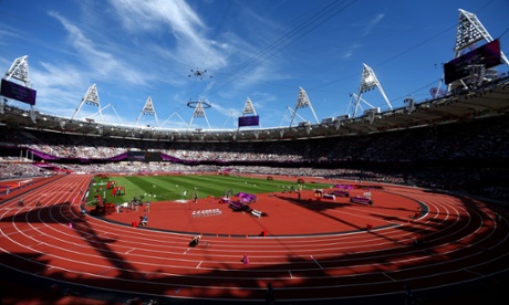 London's Olympic stadium. Probably not where you do your track work. But wouldn't that be nice. 