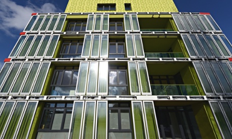 Algae powered building