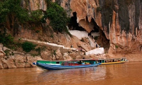 Laos Luang Prabang district, Mekong river