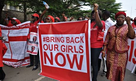 Protestors in Abuja call for the rescue of the girls abducted by Boko Haram