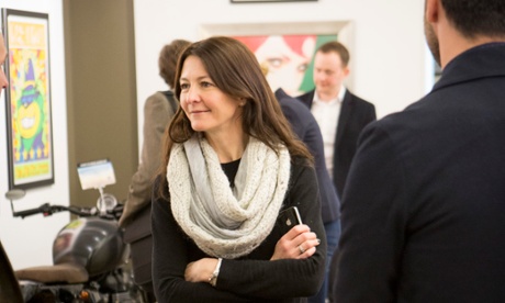 Full Montezuma: Helen Pattinson (right) let potential customers gorge on her company’s chocolates. 