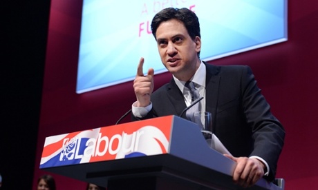 Ed Miliband at Labour’s manifesto launch in Manchester on Monday – one shadow cabinet member said they had never seen him so focused and confident.
