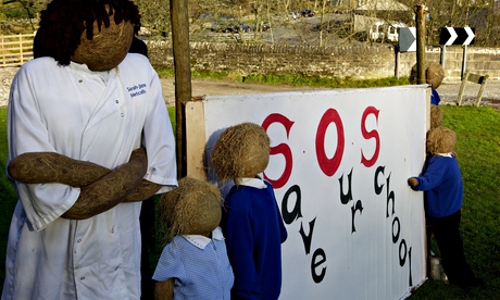 Scarecrow figures with a 