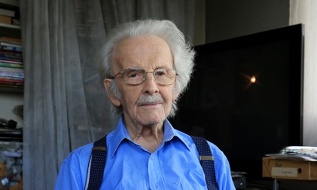 Stanley Evans at his home in London.