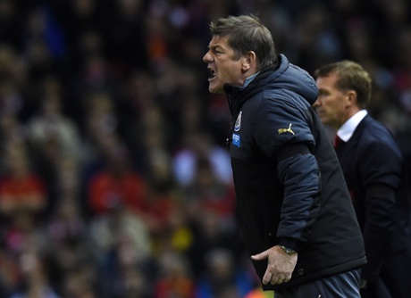 John Carver not happy with that decision.