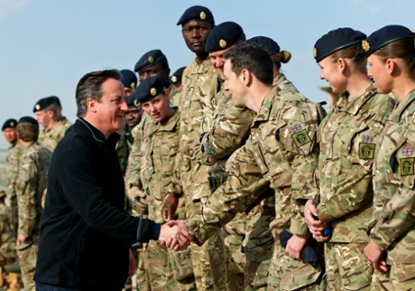 Soldiers Afghanistan David Cameron