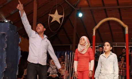 Members of the Amman cast of Romeo and Juliet.